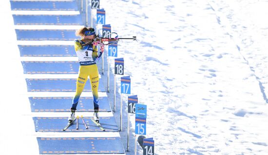 Italy Biathlon Worlds Women Individual Race