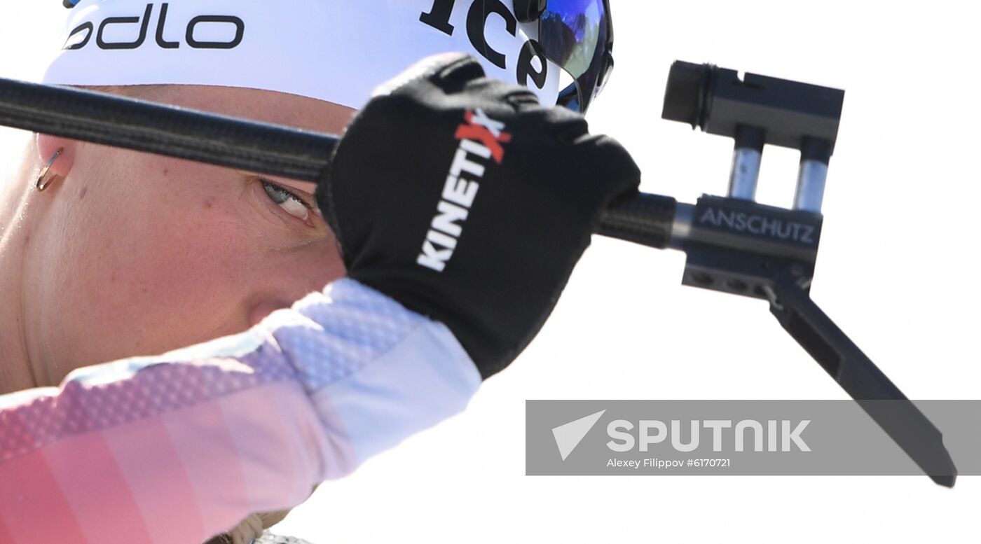 Italy Biathlon Worlds Women Individual Race