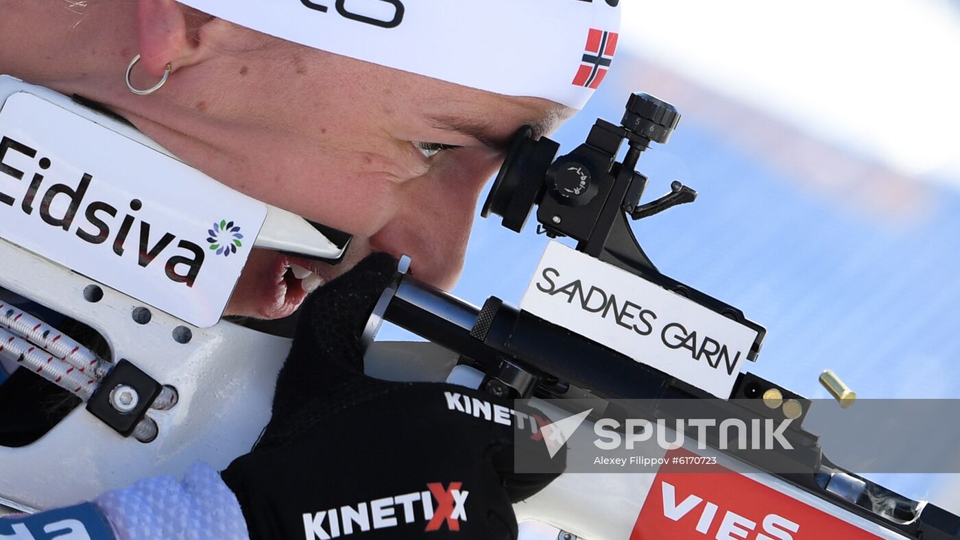 Italy Biathlon Worlds Women Individual Race