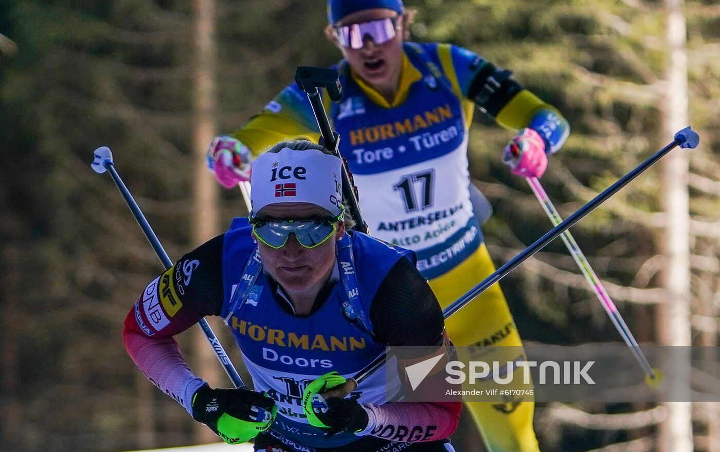 Italy Biathlon Worlds Women Individual