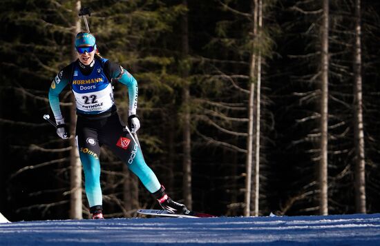 Italy Biathlon Worlds Women Individual