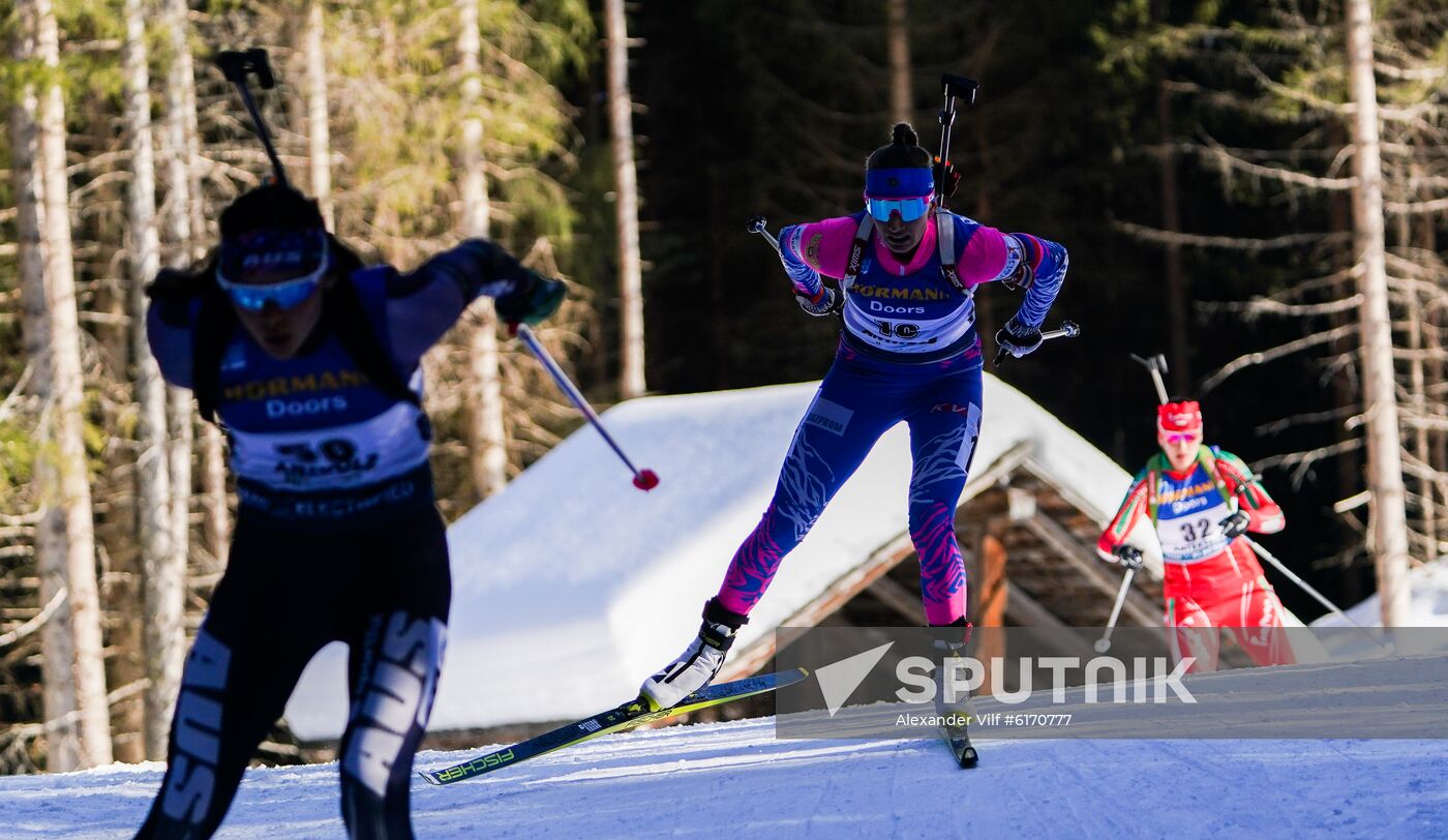 Italy Biathlon Worlds Women Individual
