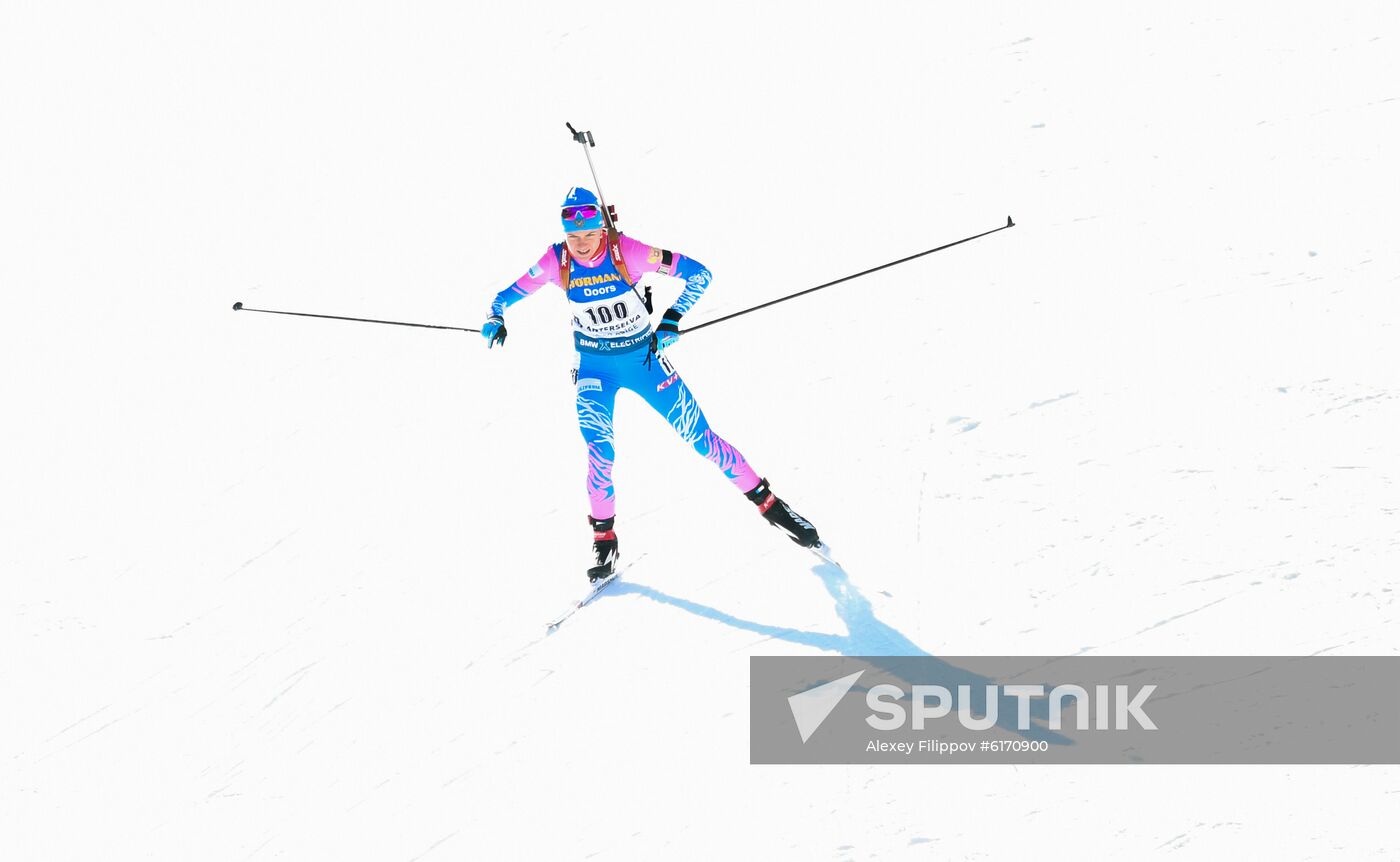 Italy Biathlon Worlds Women Individual