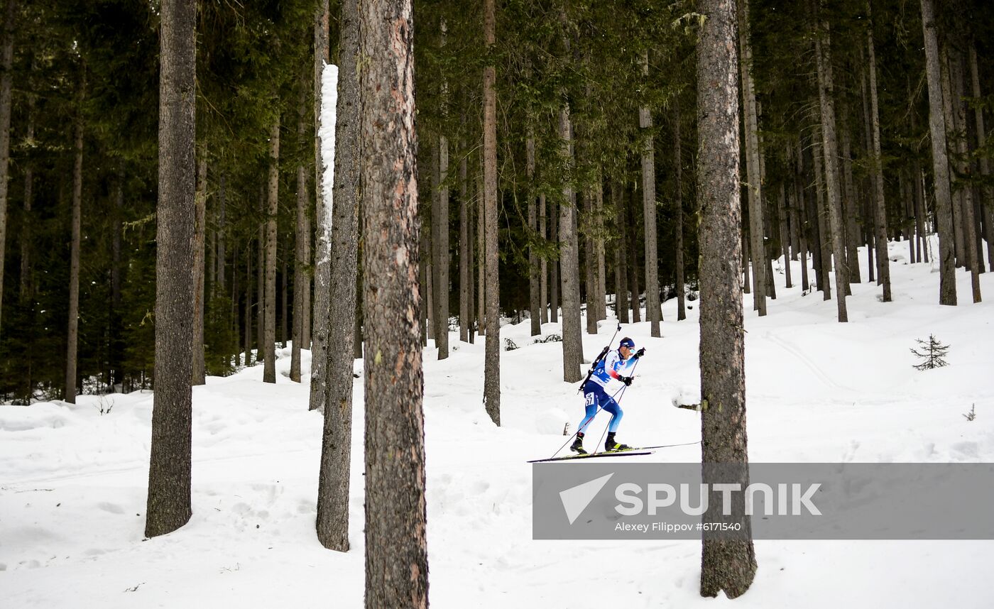 Italy Biathlon Worlds Men Individual