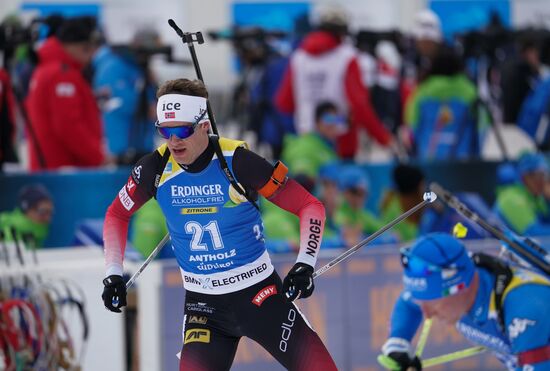 Italy Biathlon Worlds Men Individual