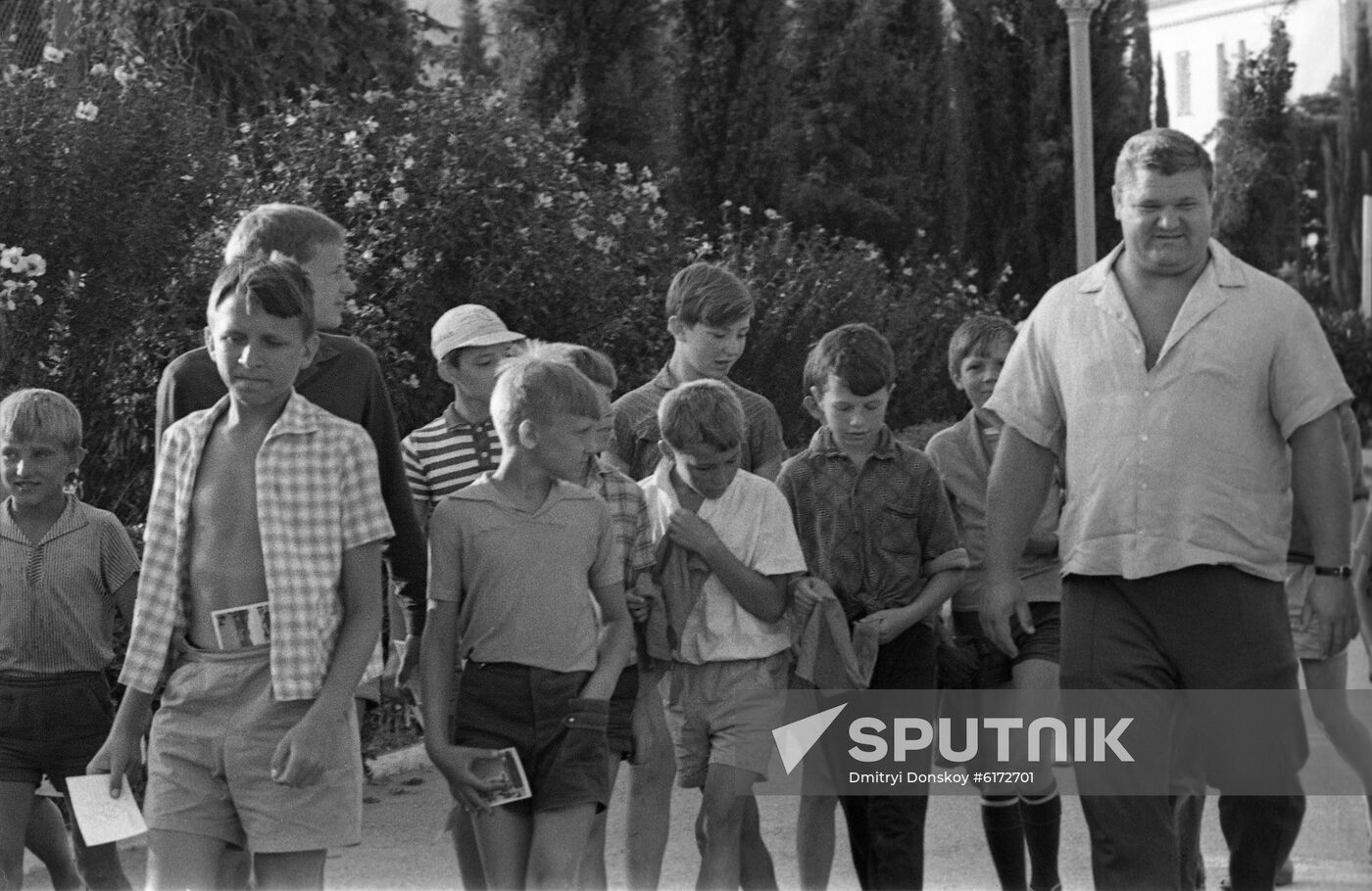 Soviet weightlifter Leonid Zhabotinsky