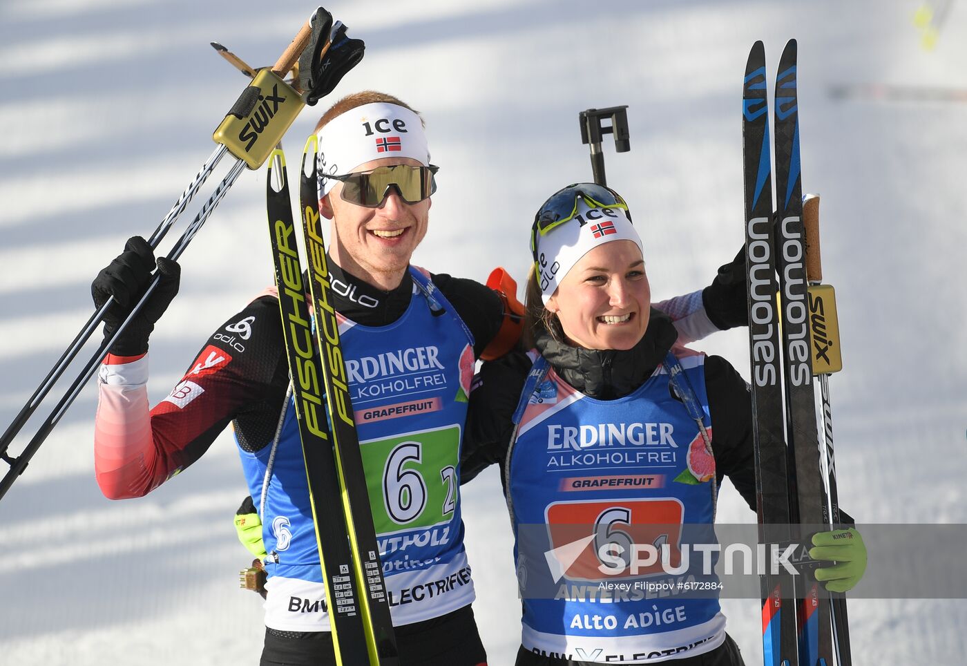 Italy Biathlon Worlds Single Mixed Relay
