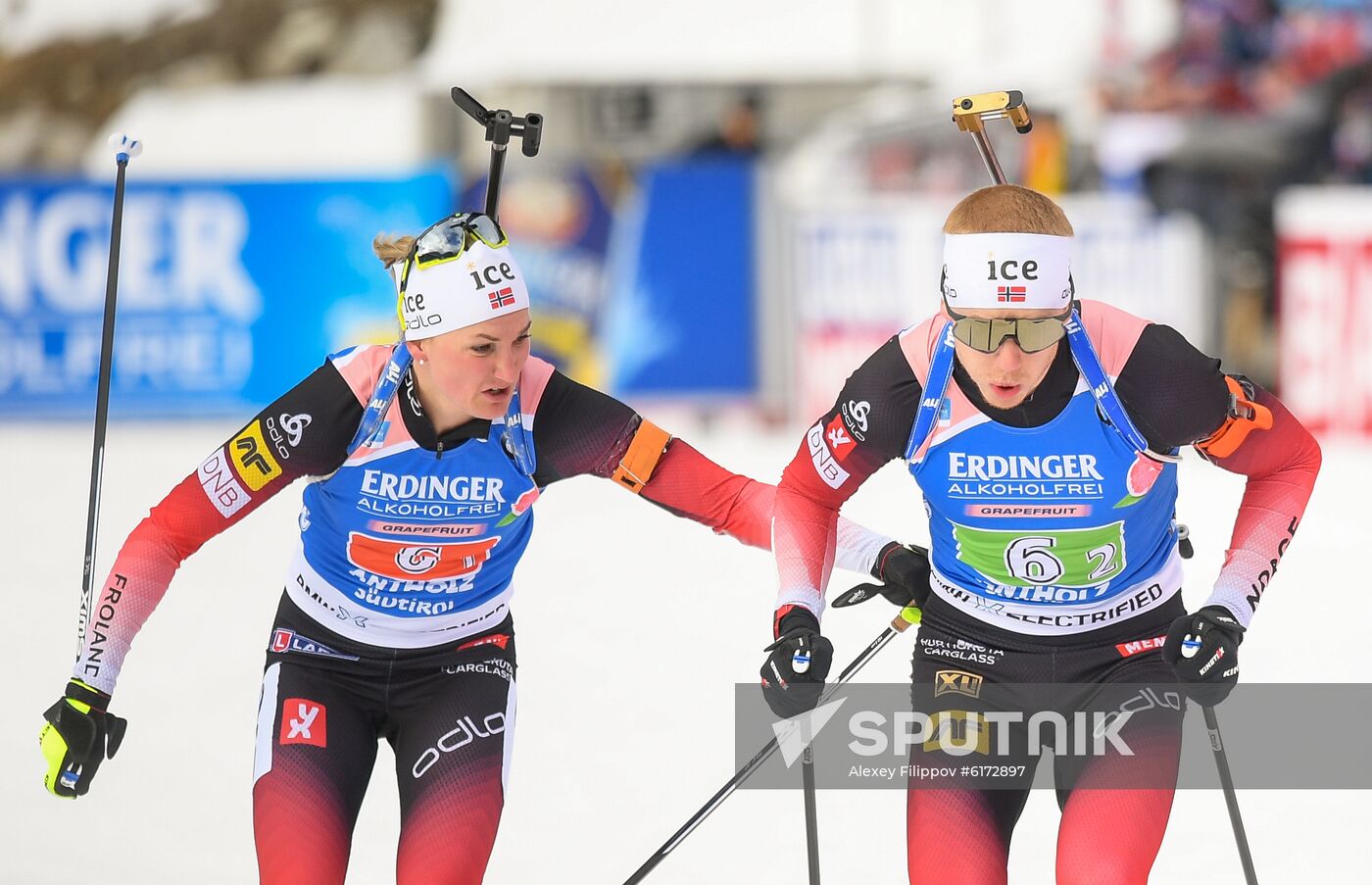 Italy Biathlon Worlds Single Mixed Relay