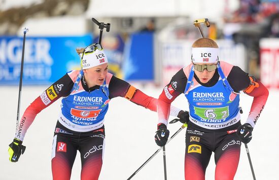 Italy Biathlon Worlds Single Mixed Relay