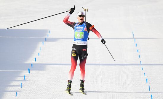 Italy Biathlon Worlds Single Mixed Relay