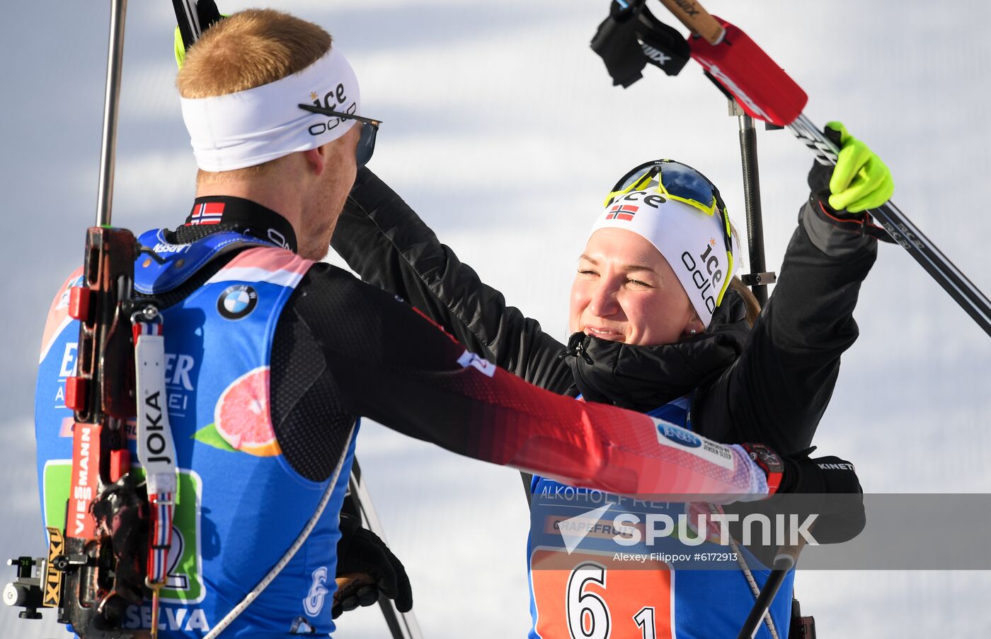 Italy Biathlon Worlds Single Mixed Relay