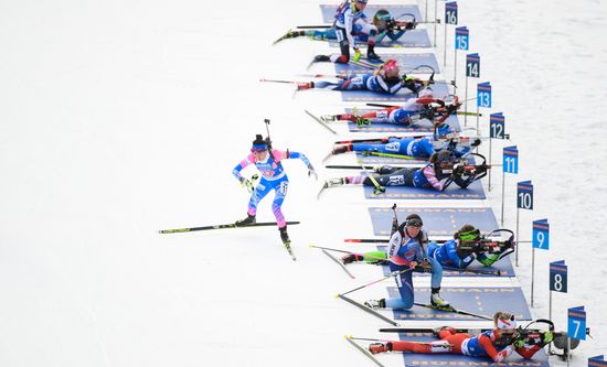 Italy Biathlon Worlds Single Mixed Relay