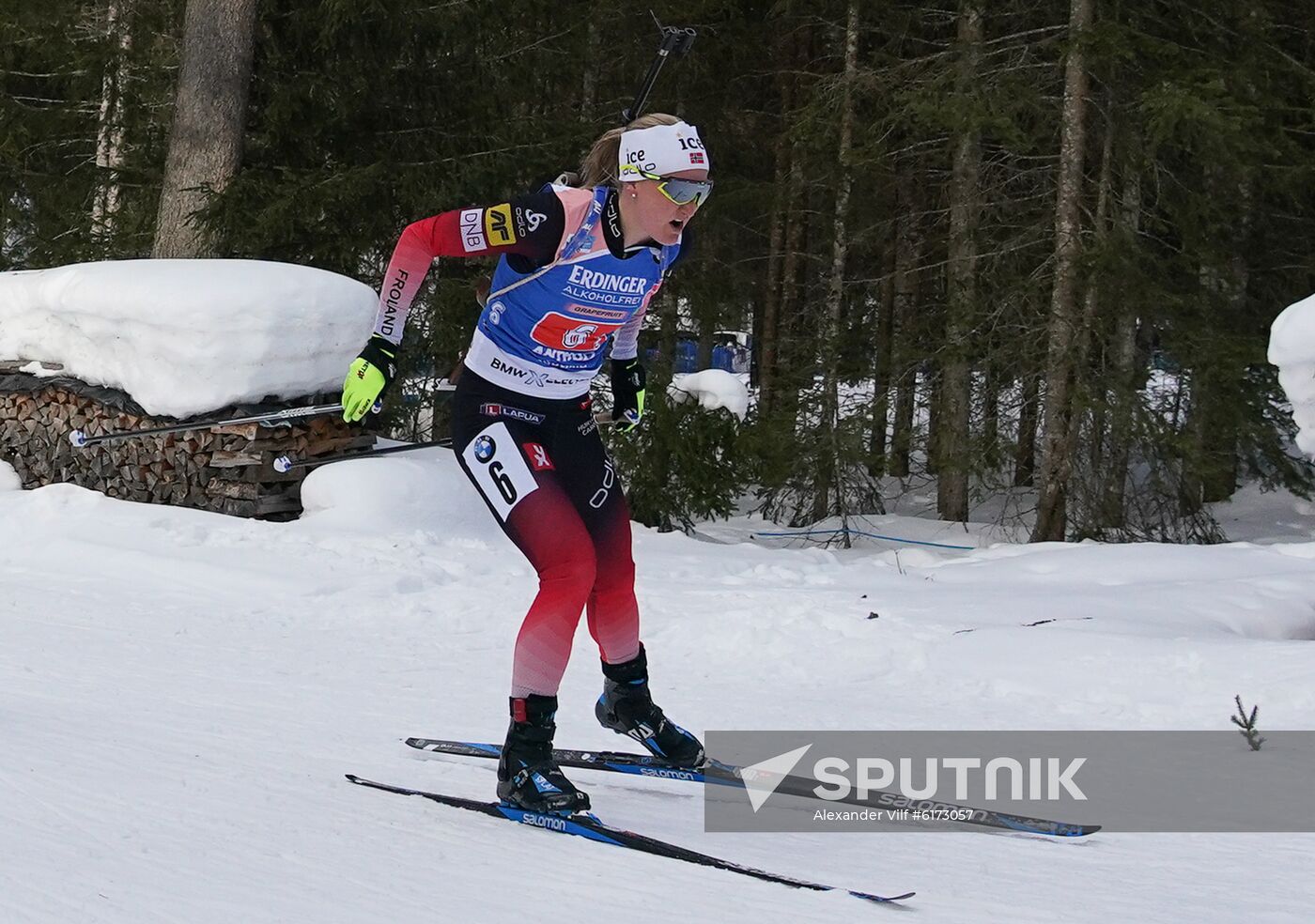 Italy Biathlon Worlds Single Mixed Relay