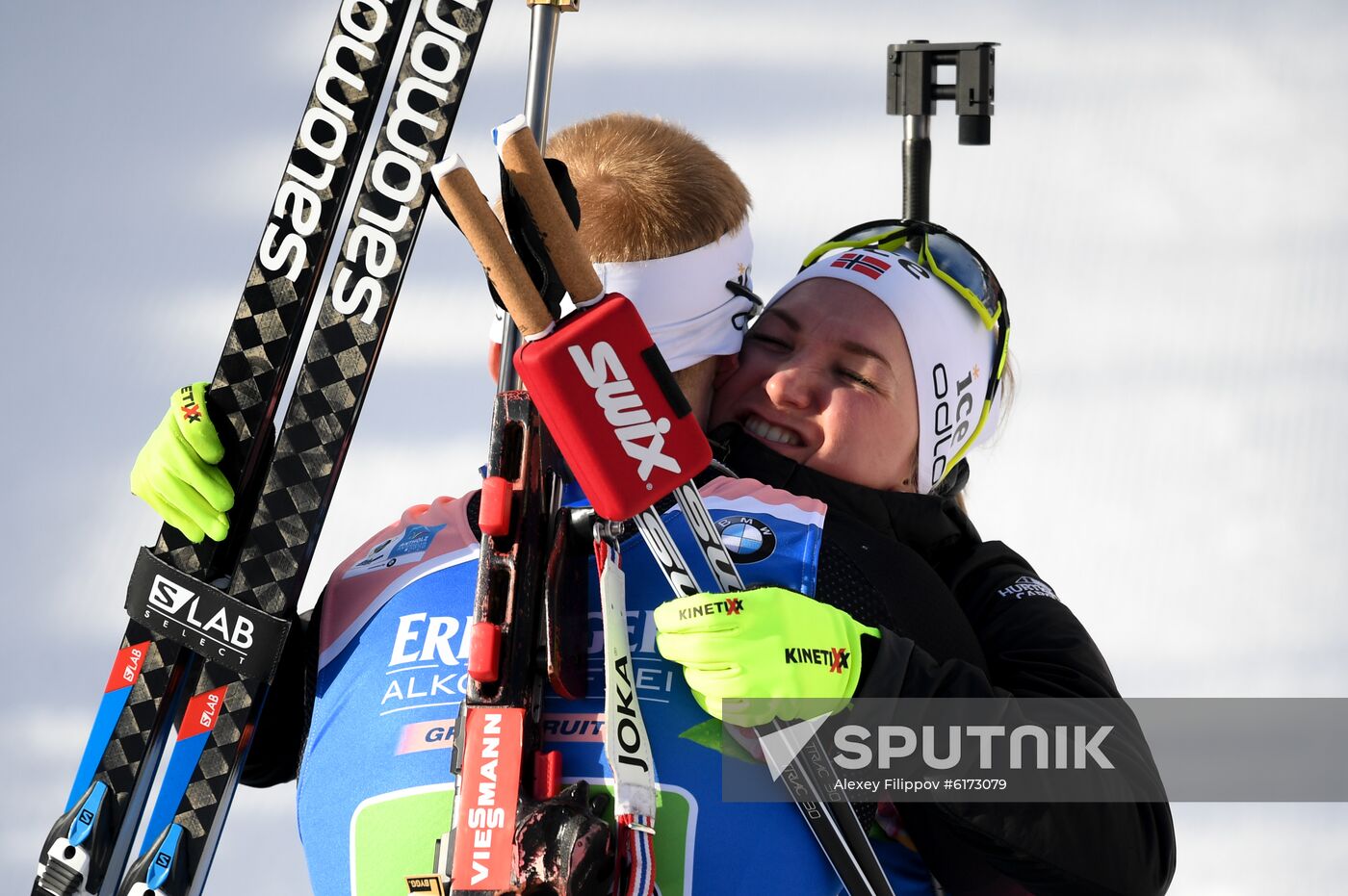 Italy Biathlon Worlds Single Mixed Relay