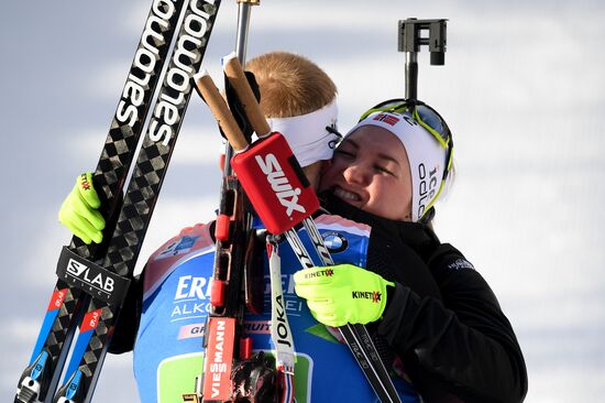 Italy Biathlon Worlds Single Mixed Relay