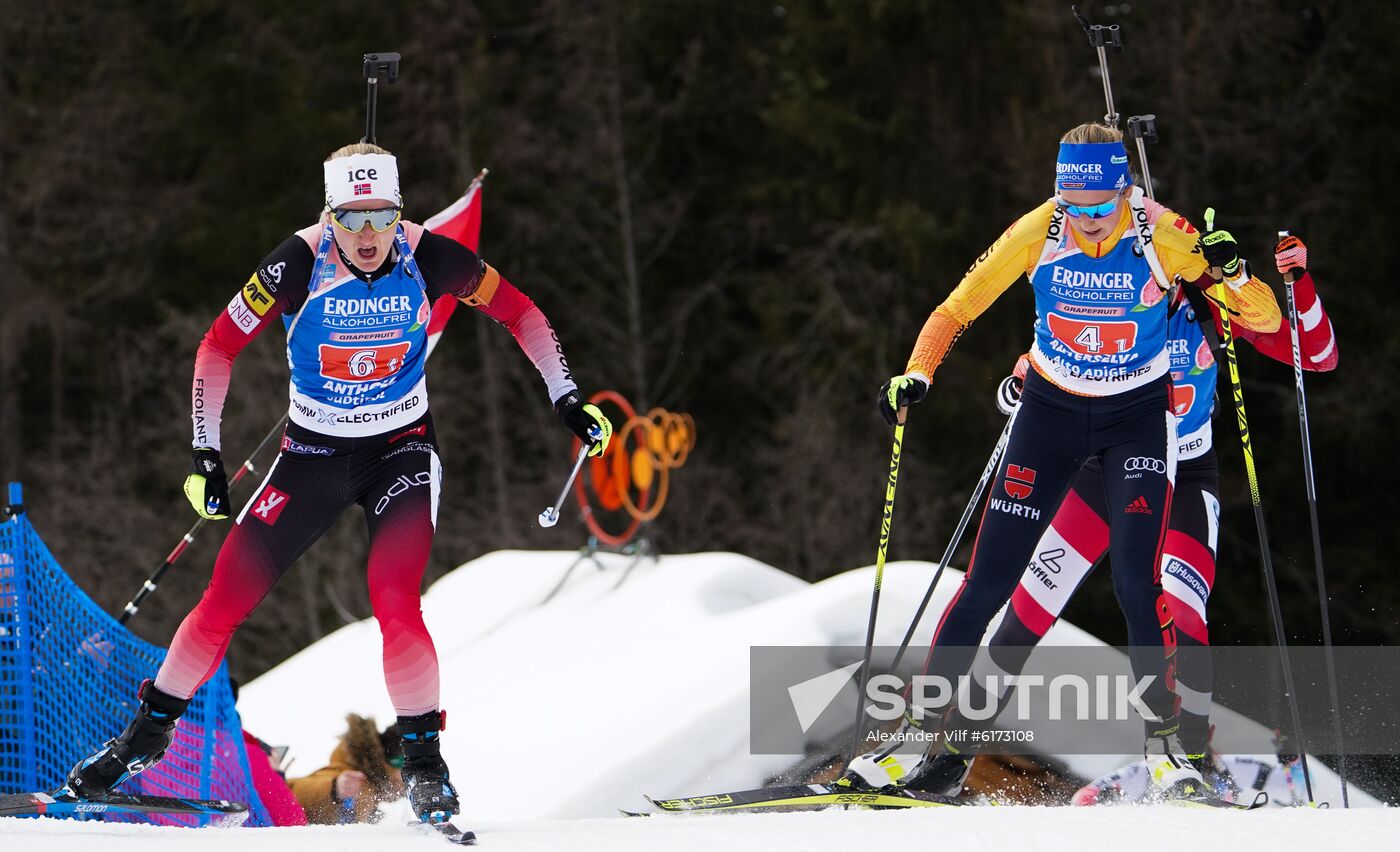 Italy Biathlon Worlds Single Mixed Relay