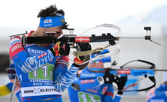 Italy Biathlon Worlds Single Mixed Relay
