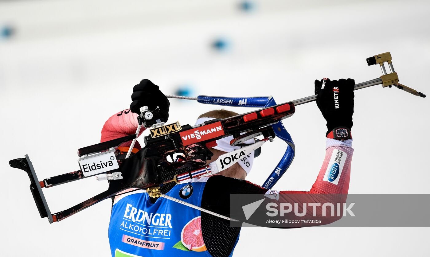 Italy Biathlon Worlds Single Mixed Relay