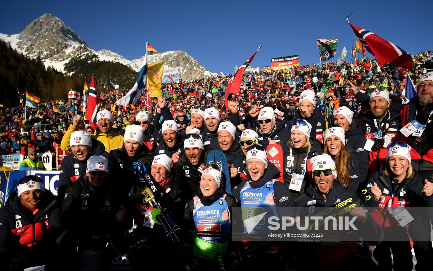 Italy Biathlon Worlds Single Mixed Relay