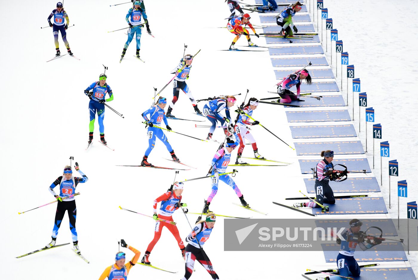 Italy Biathlon Worlds Single Mixed Relay