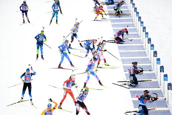 Italy Biathlon Worlds Single Mixed Relay