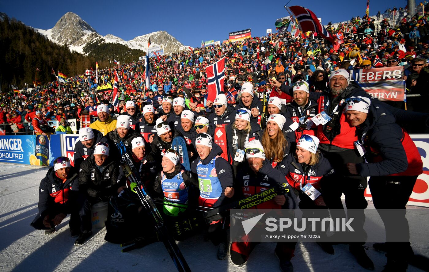 Italy Biathlon Worlds Single Mixed Relay