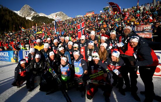 Italy Biathlon Worlds Single Mixed Relay