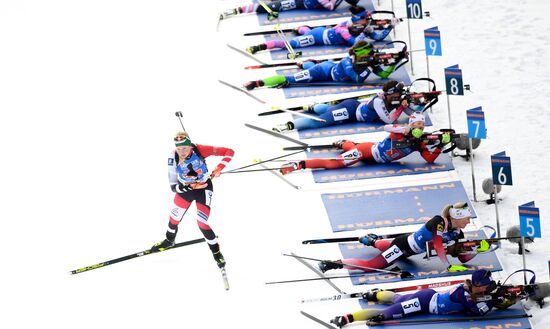 Italy Biathlon Worlds Single Mixed Relay