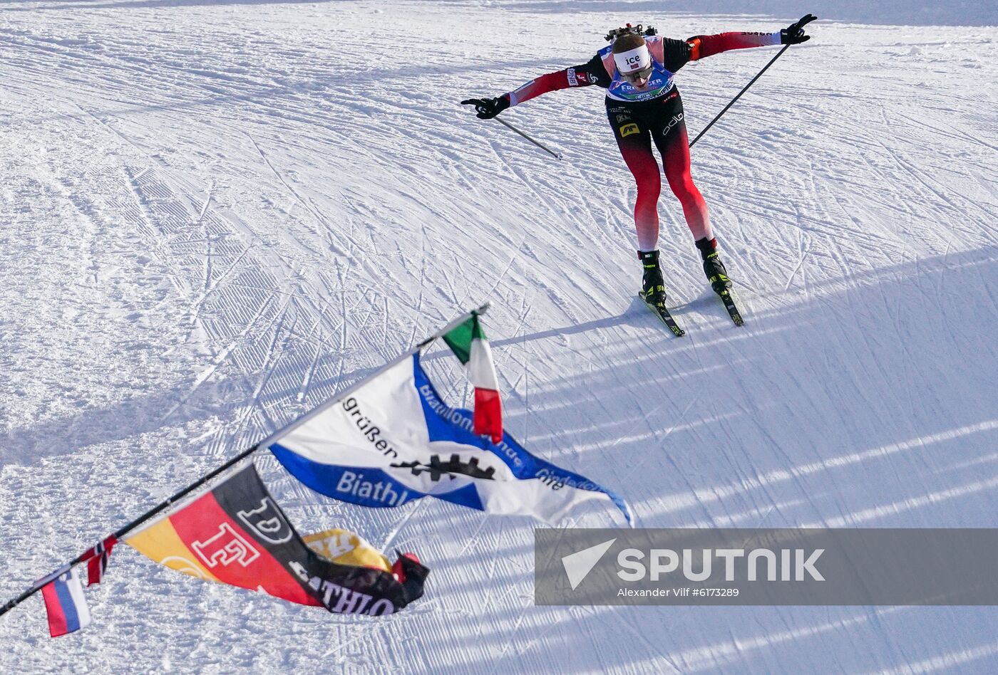Italy Biathlon Worlds Single Mixed Relay