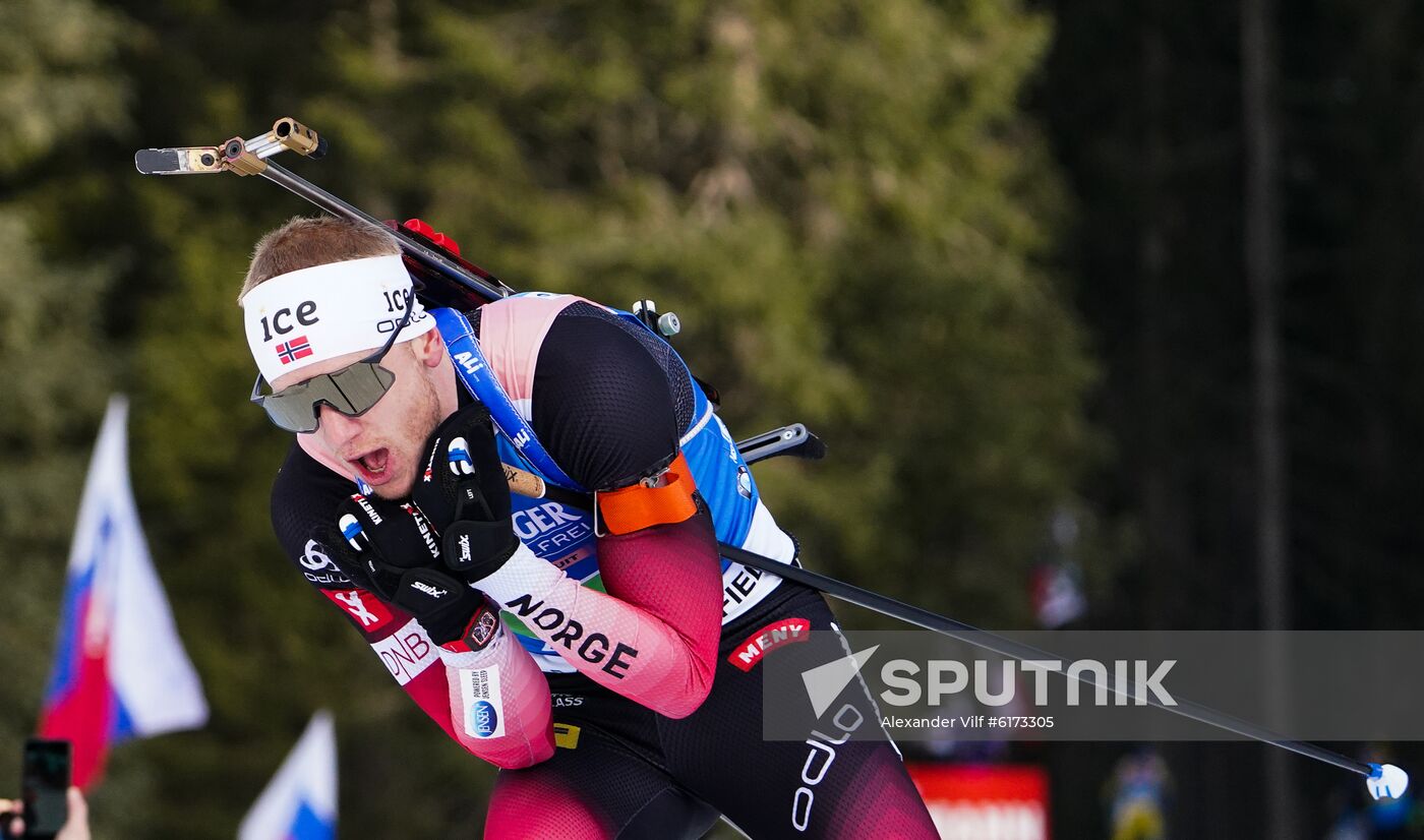 Italy Biathlon Worlds Single Mixed Relay