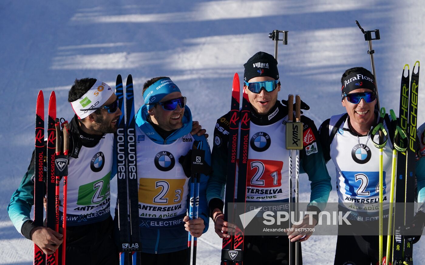 Italy Biathlon Worlds Men Relay