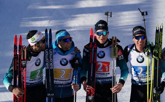 Italy Biathlon Worlds Men Relay