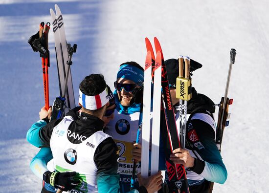Italy Biathlon Worlds Men Relay