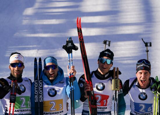 Italy Biathlon Worlds Men Relay