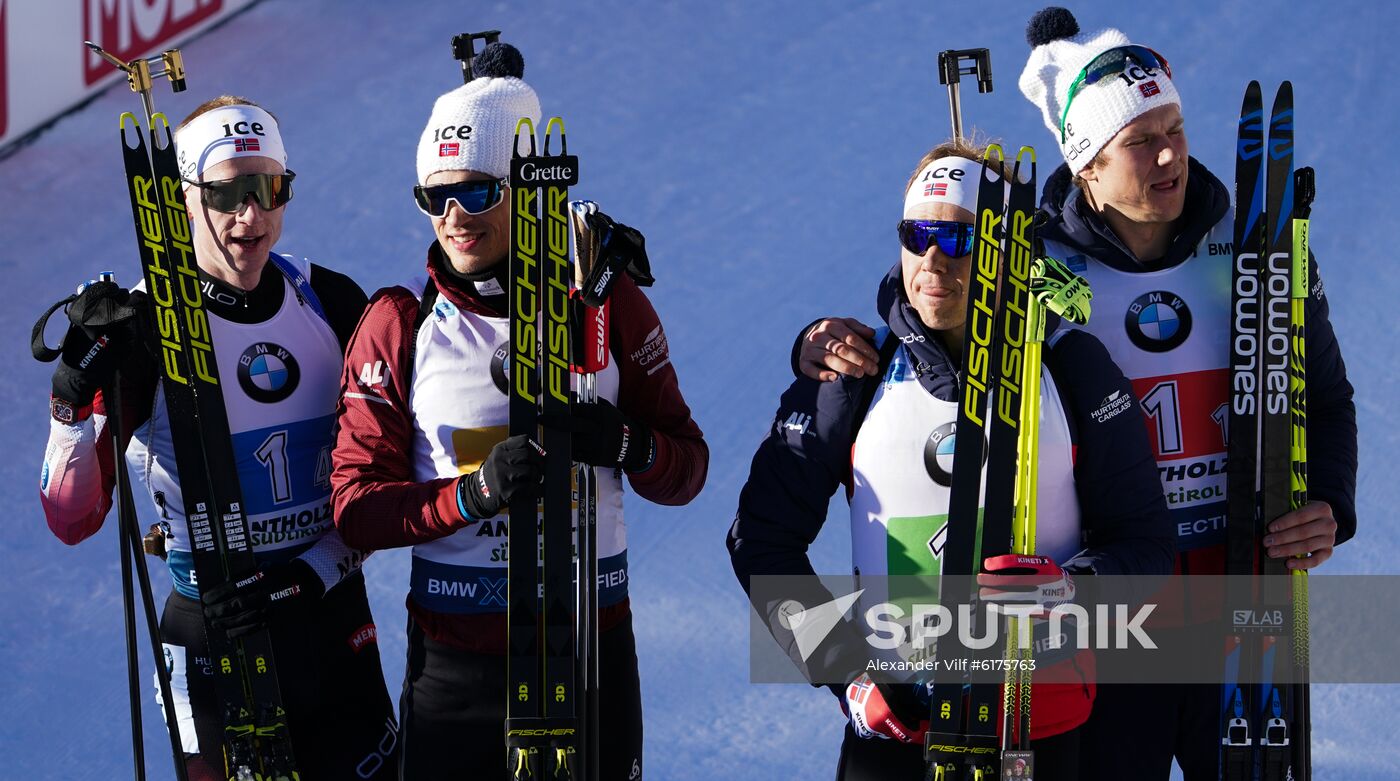 Italy Biathlon Worlds Men Relay