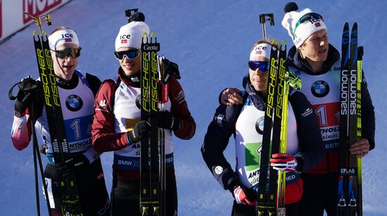 Italy Biathlon Worlds Men Relay