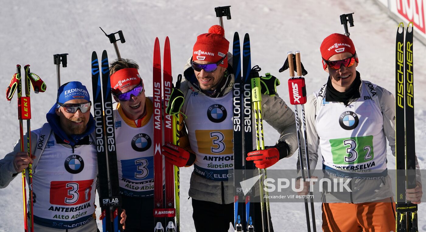 Italy Biathlon Worlds Men Relay