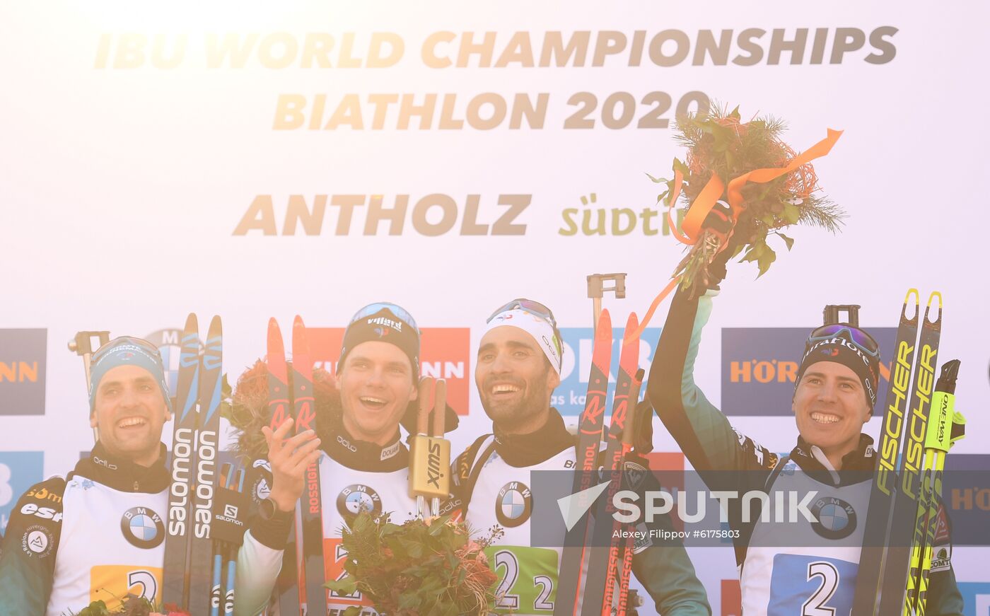 Italy Biathlon Worlds Men Relay