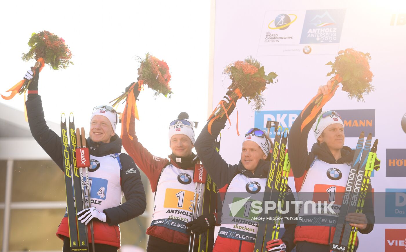 Italy Biathlon Worlds Men Relay