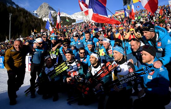 Italy Biathlon Worlds Men Relay