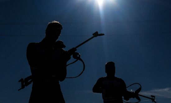 Italy Biathlon Worlds Men Relay