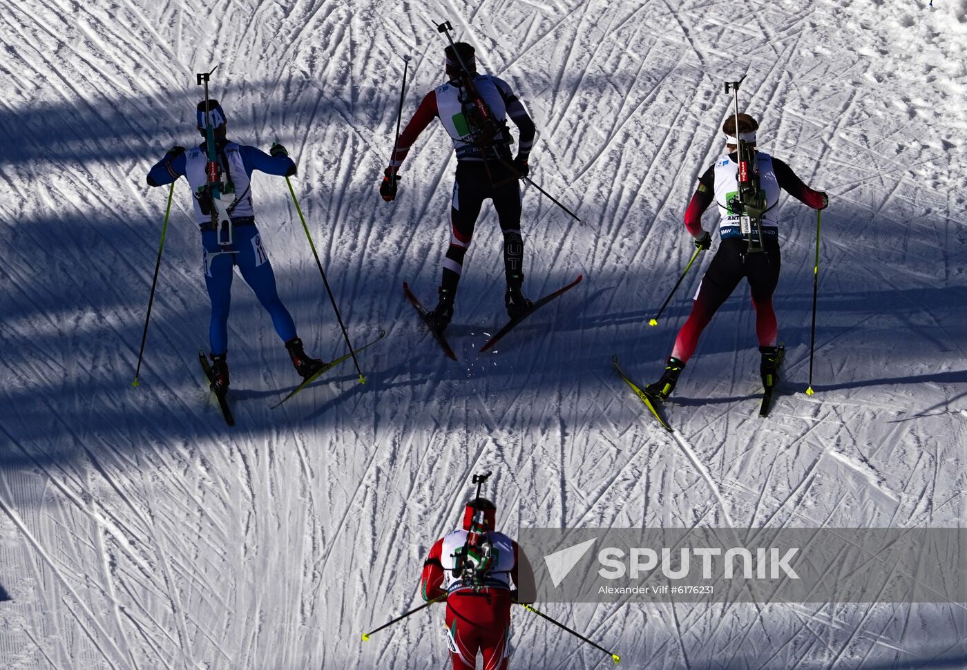 Italy Biathlon Worlds Men Relay