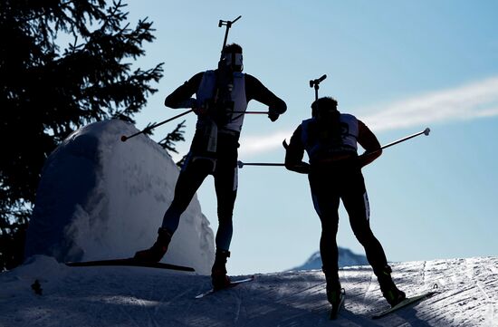 Italy Biathlon Worlds Men Relay