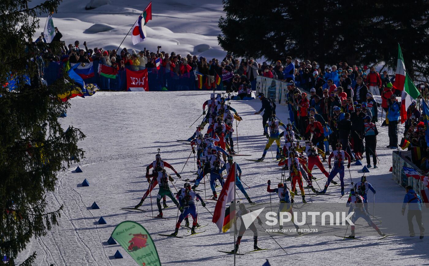 Italy Biathlon Worlds Men Relay