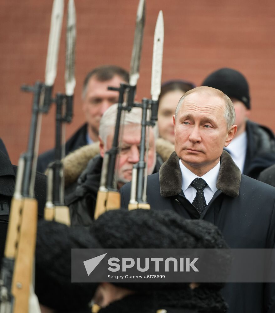 Russia Putin Defender Of The Fatherland Day