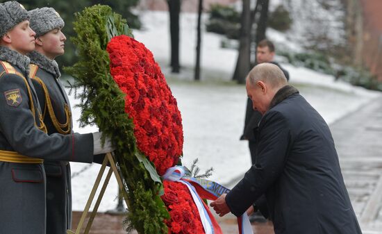Russia Putin Defender Of The Fatherland Day