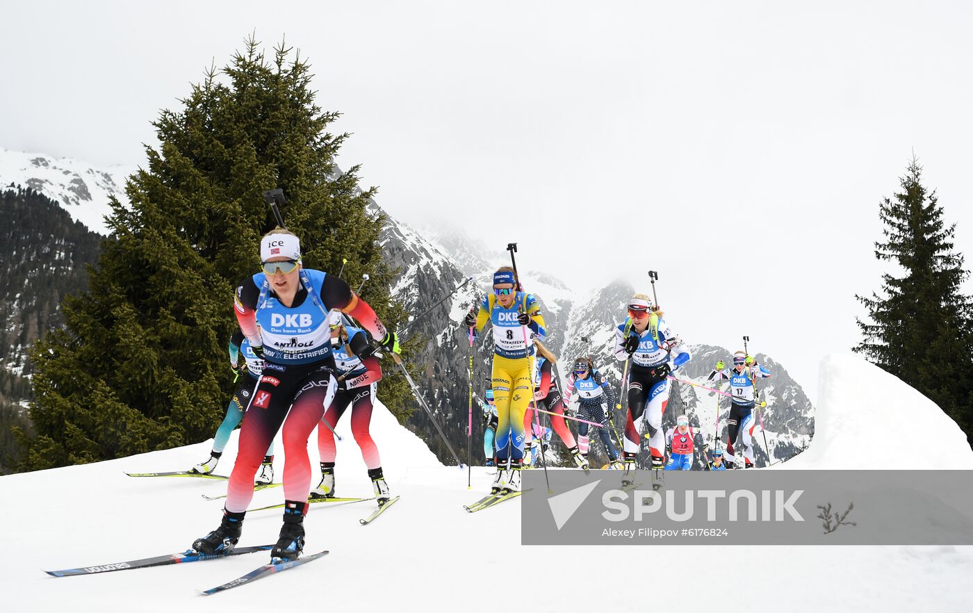 Italy Biathlon Worlds Women Mass Start