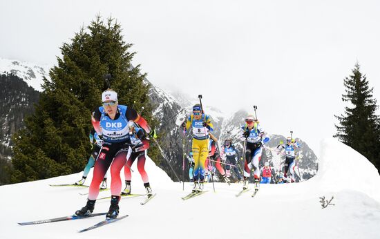 Italy Biathlon Worlds Women Mass Start