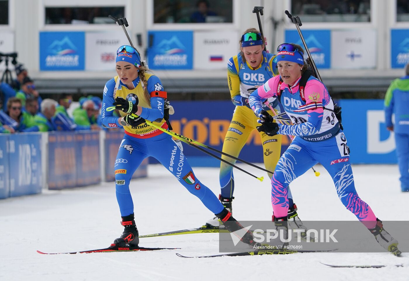 Italy Biathlon Worlds Women Mass Start