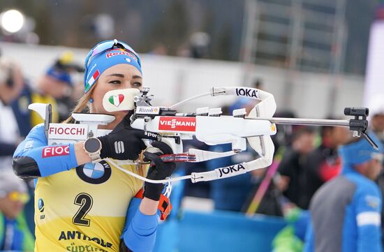 Italy Biathlon Worlds Women Mass Start